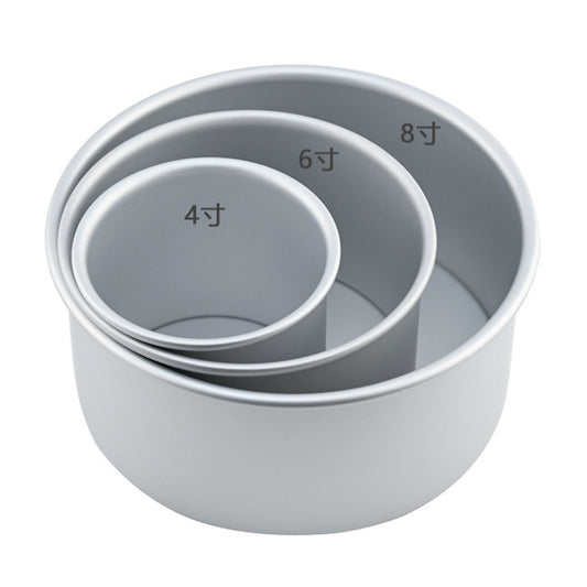 4-inch tall round cake mold (movable bottom/anode)