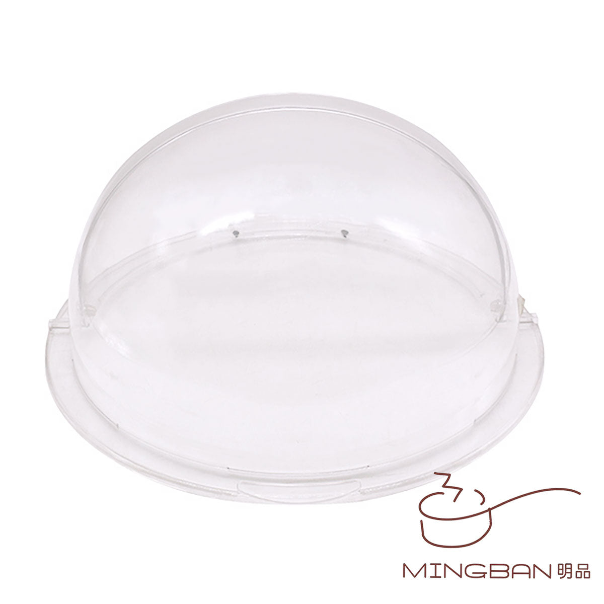 Handwoven PP imitation rattan woven bread basket with transparent lid