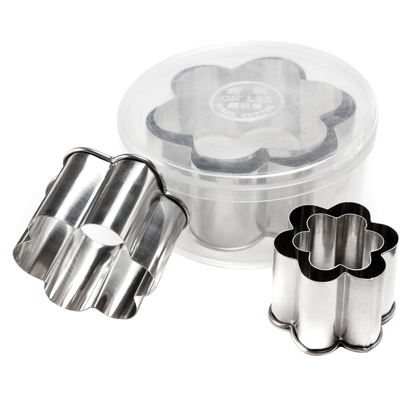 PLUM BLOSSOM SHAPE STAINLESS STEEL CUTTER (SET OF 6PCS)