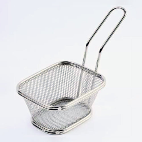 Square Shaped Stainless Steel Mini Fry Basket / French Fries Basket