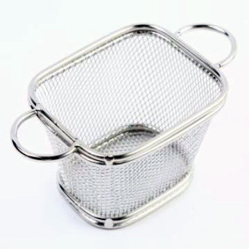 Square Shaped Two Handles Mini Fry Basket/French Basket