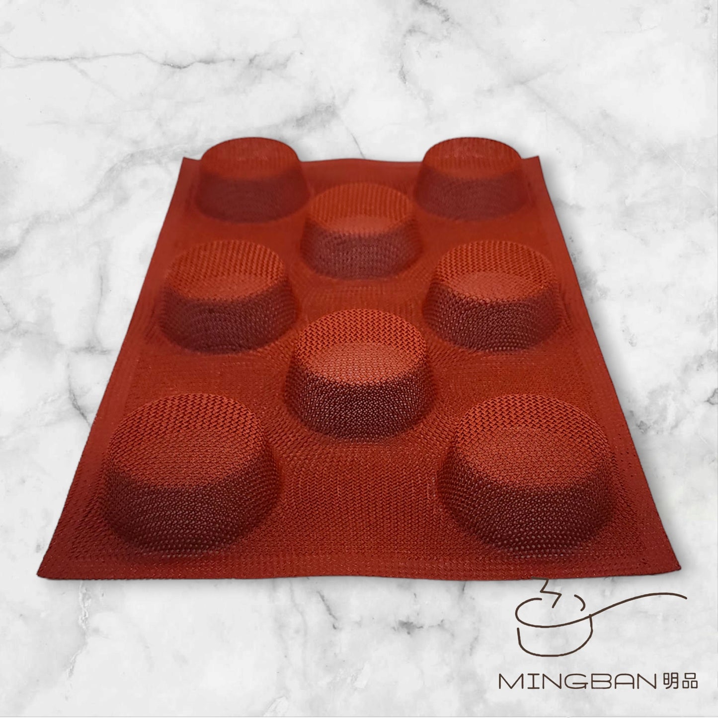 Non-Stick Perforated Fiberglass Round Bread Form (Red)