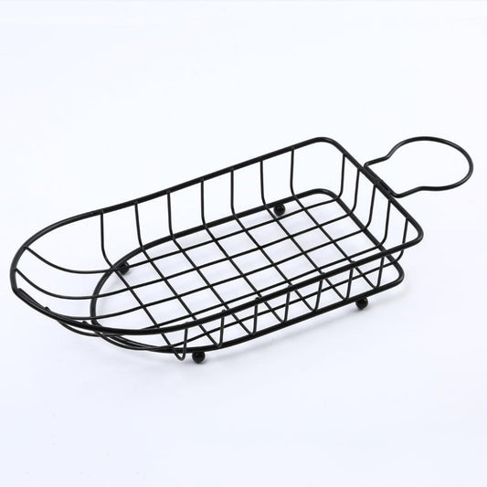 Food Display Basket with One Sauce Cup