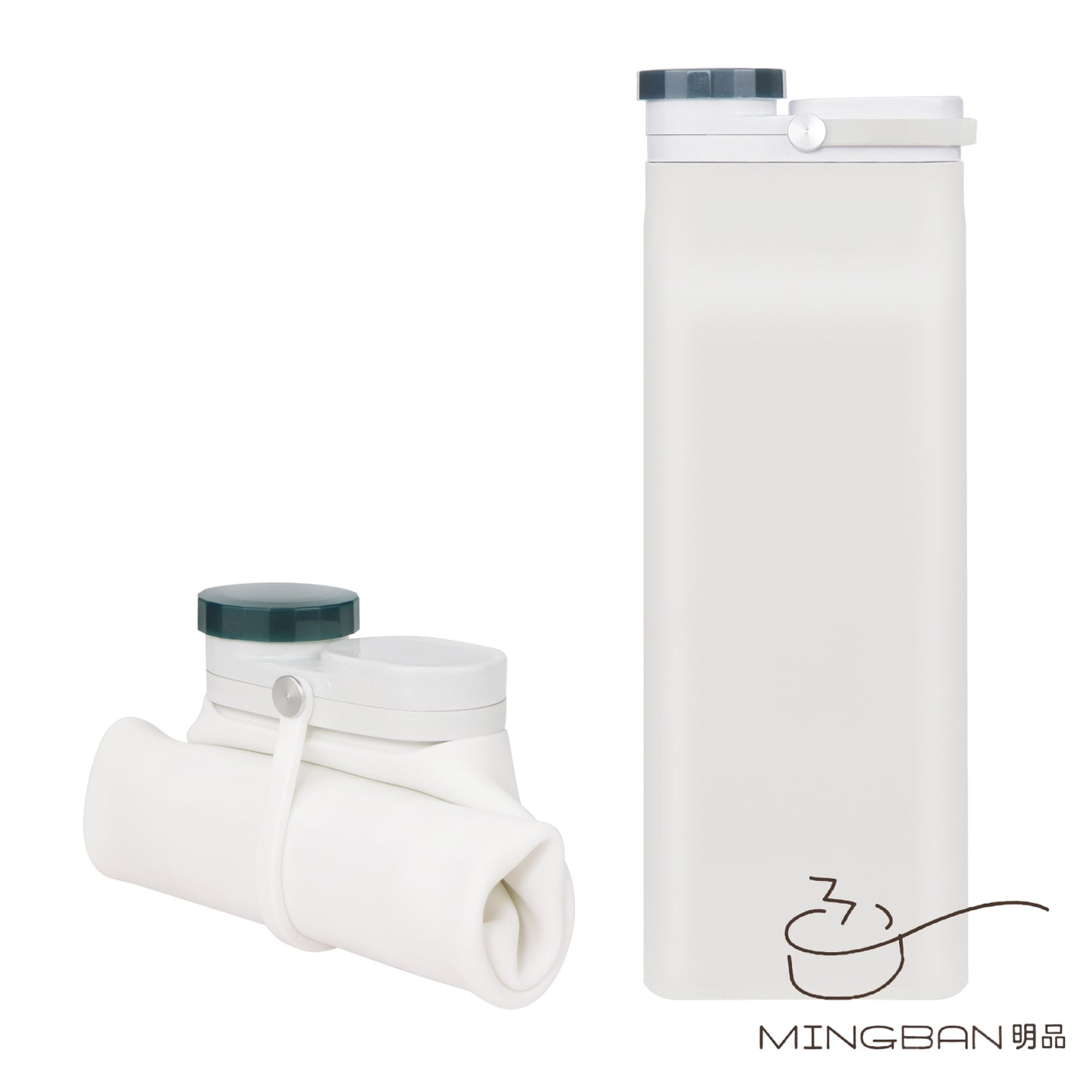 Silicone Lightweight Portable Collapsible Water Bottle (400ml / 600ml)