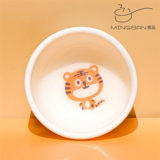 Food-Grade Silicone Children's Bowl - Tiger