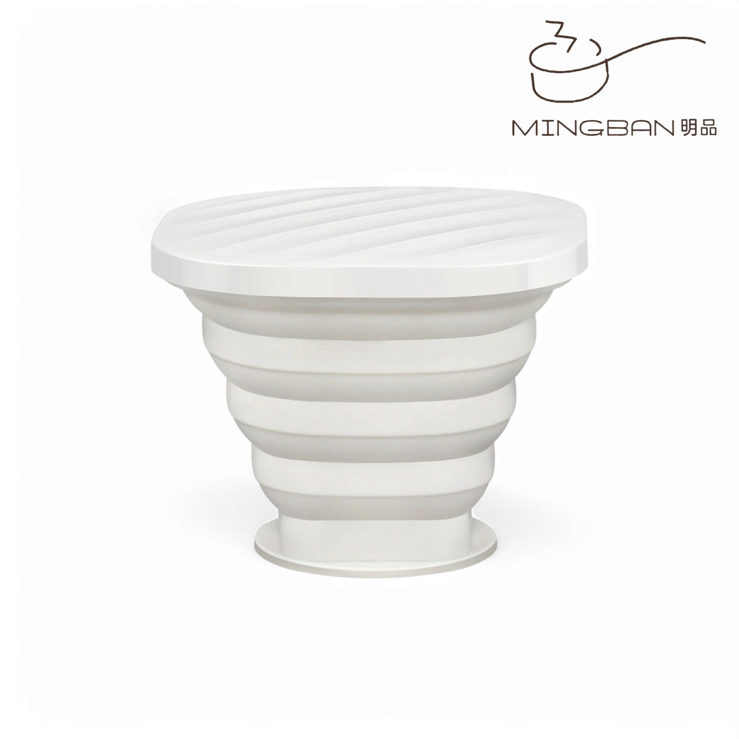 Lightweight Portable Silicone Foldable Water Cup with Lid (200ml / 300ml)
