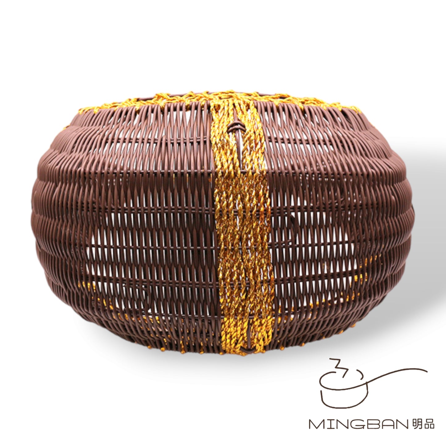 手工編織 PP 仿藤編織野餐手提籃