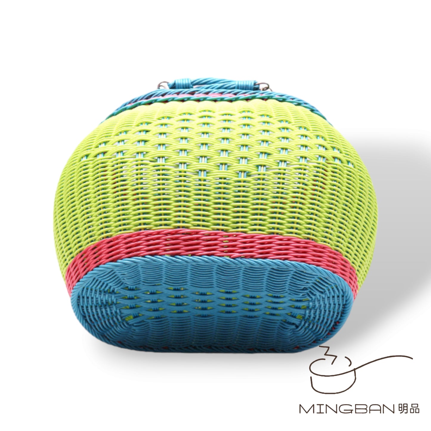 手工編織 PP 仿藤編織野餐手提籃