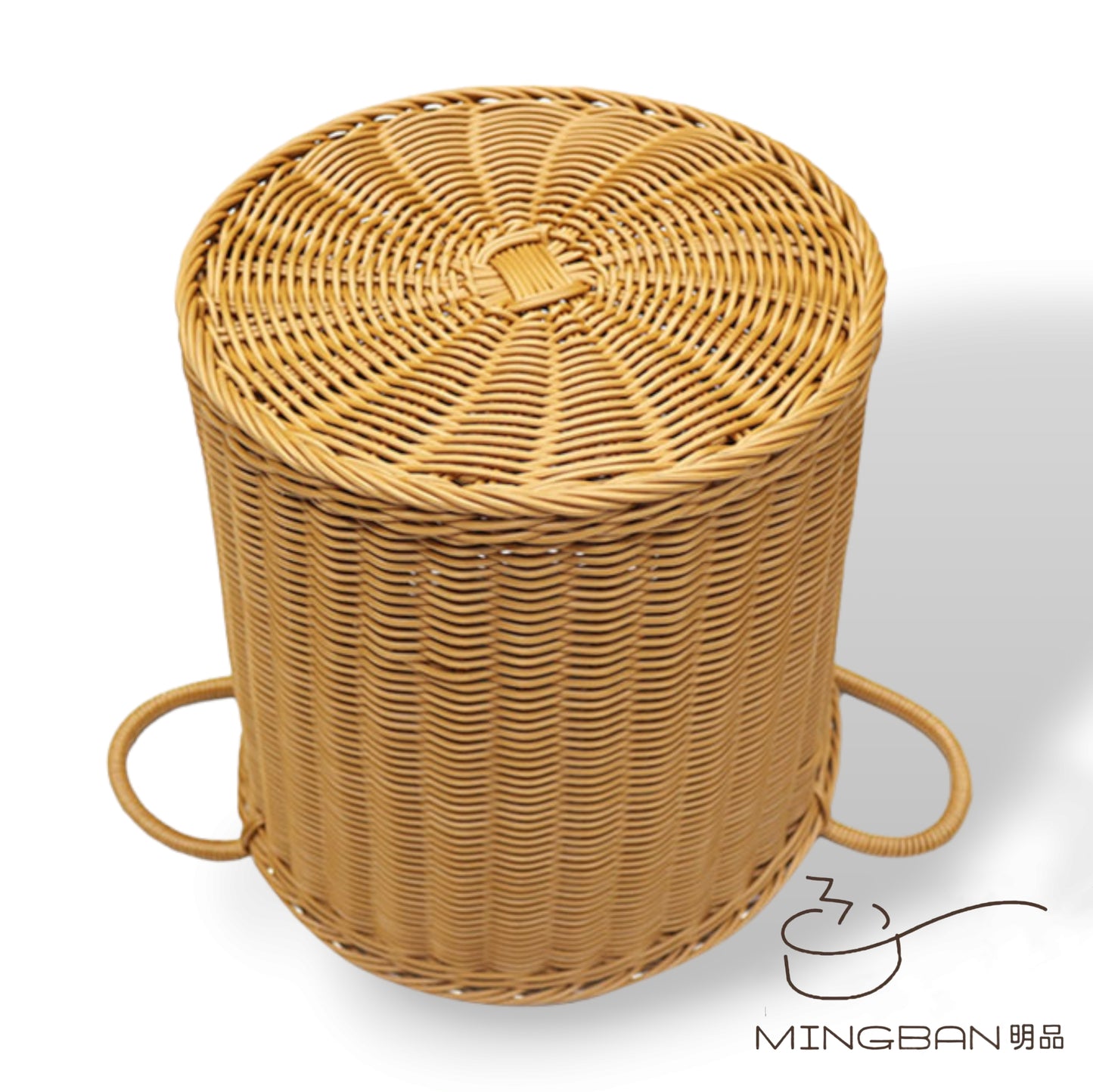 手工編織 PP 仿藤編織毛巾收納籃