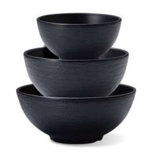 Melamine Rice Bowl (Black)