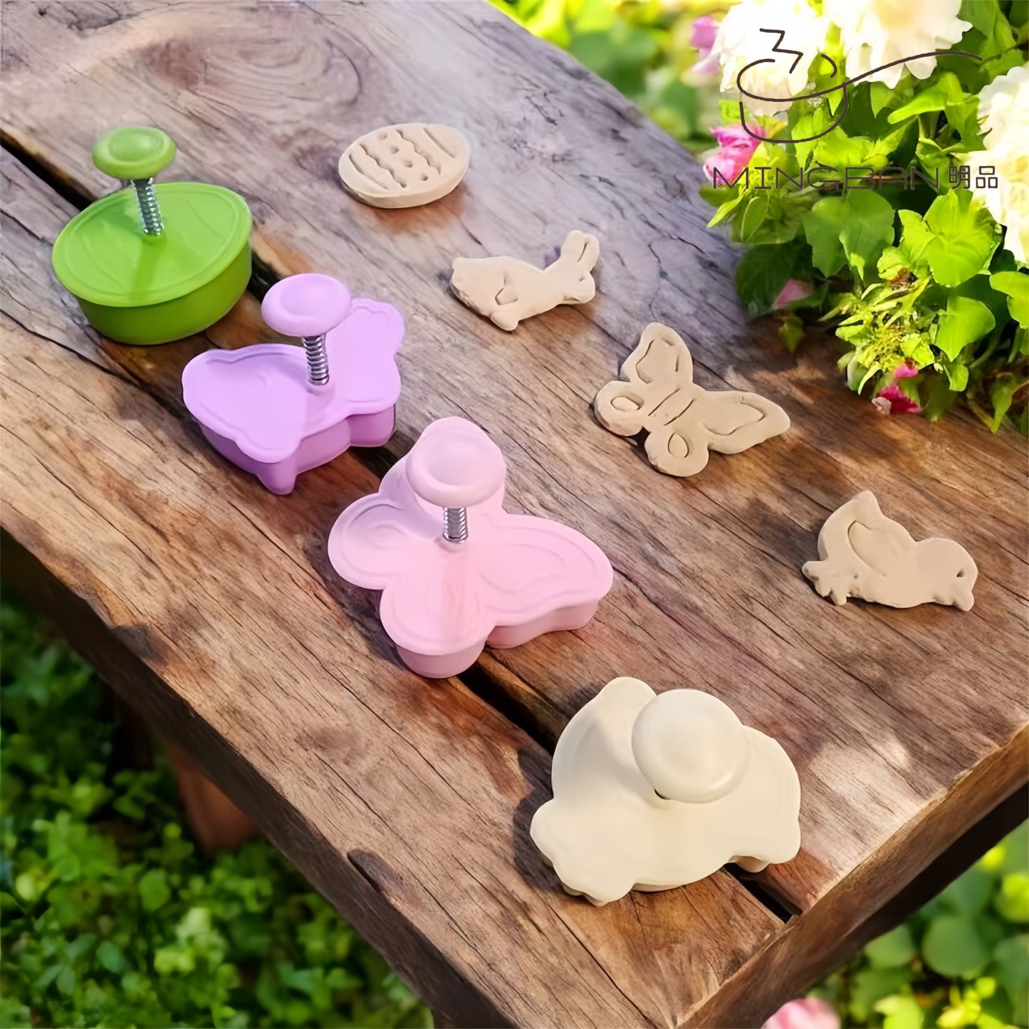 3D Plastic Press Cookie Mold - Easter