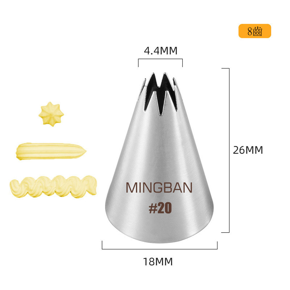 8-tooth chirp flower nozzle #20