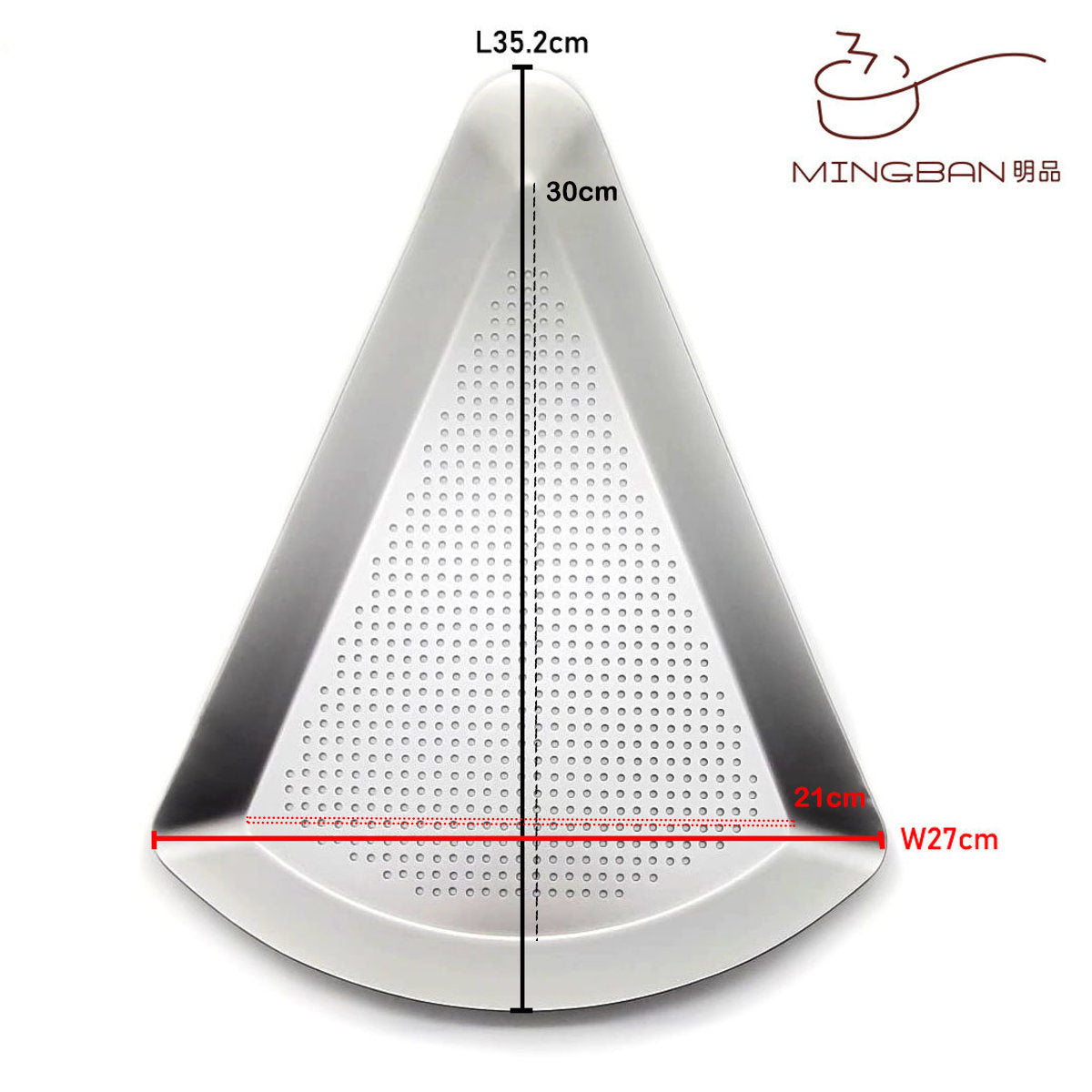 三角形冲孔薄餅披薩盤 (陽極)