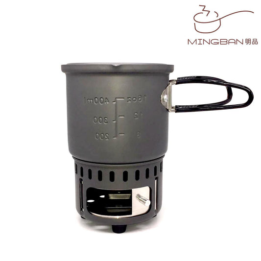 Solid Fuel Cookset 600ml (Aluminum) #Outdoor Camping