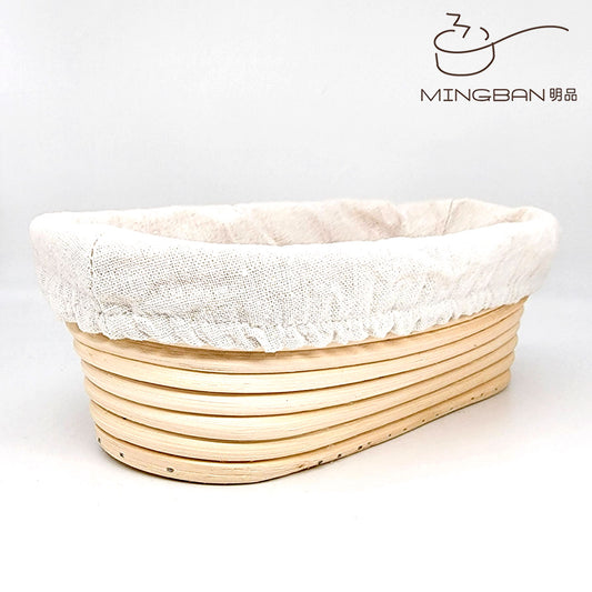 Oval fermentation rattan basket