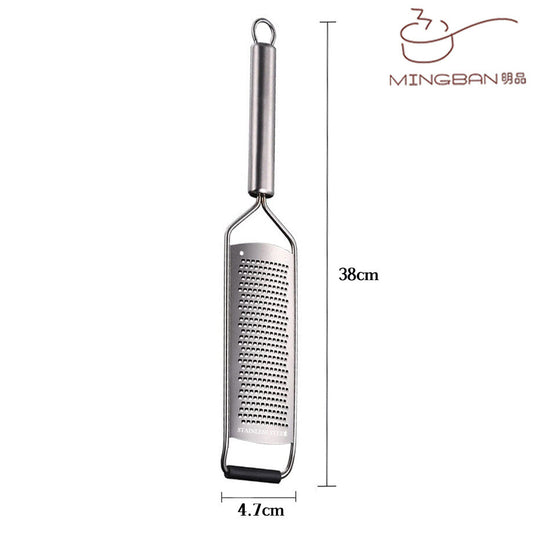 Stainless steel long handle small body grater