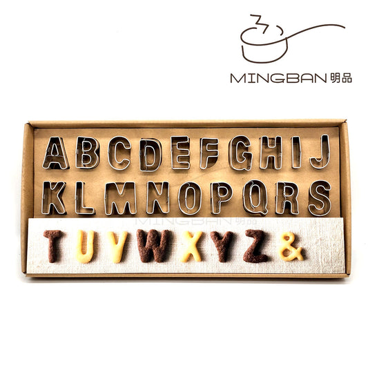 English letter stainless steel cookie mold