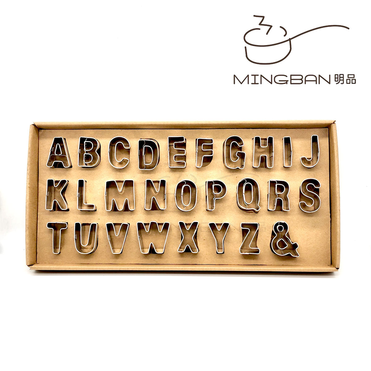 English letter stainless steel cookie mold