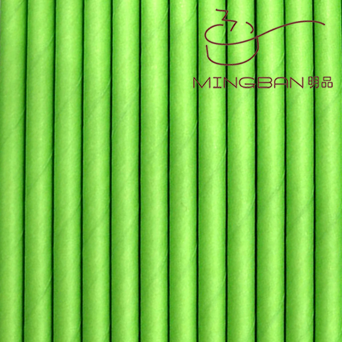 Disposable Sturdy Eco-Friendly Paper Drinking Straws - Green (25 Counts)