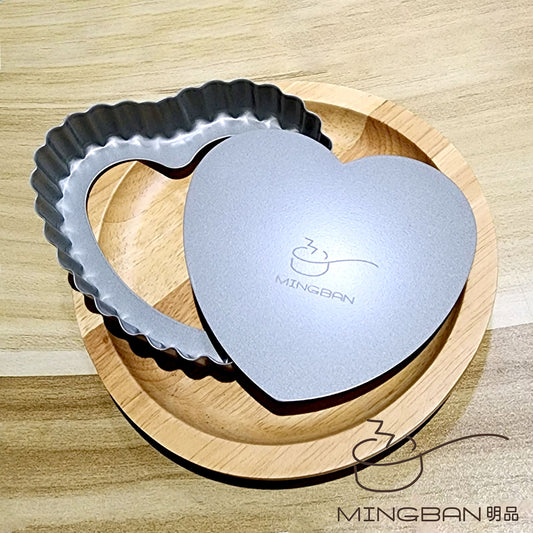 Heart Shape Tart Pan Mold (Carbon Steel/ Removable Bottom Plate) #valentine's day