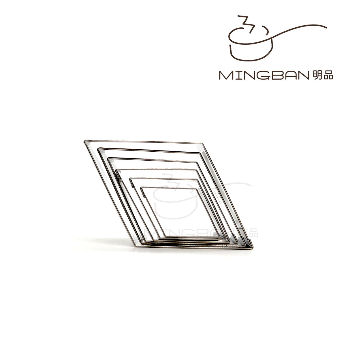 Mini Diamond Shape Stainless Steel Cutter (6-Pack)