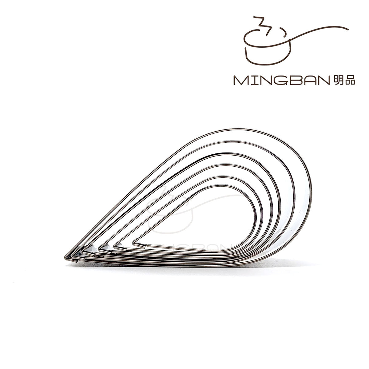 Mini Raindrop Shape Stainless Steel Cutter (6-Pack)