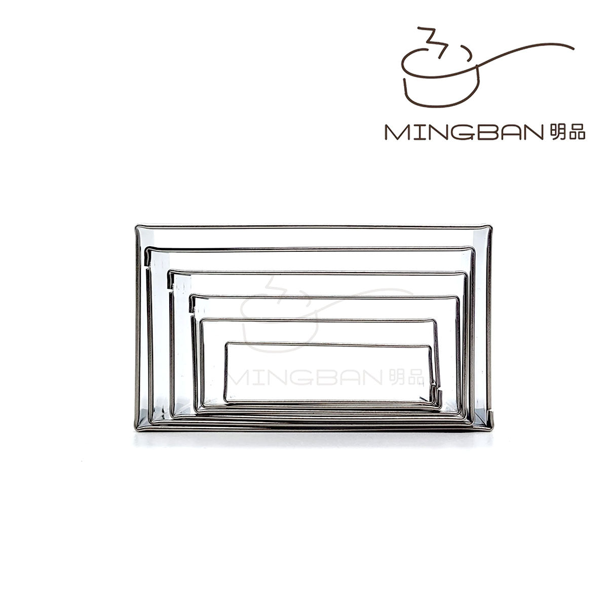 Mini Rectangular Stainless Steel Cutter (6-Pack)