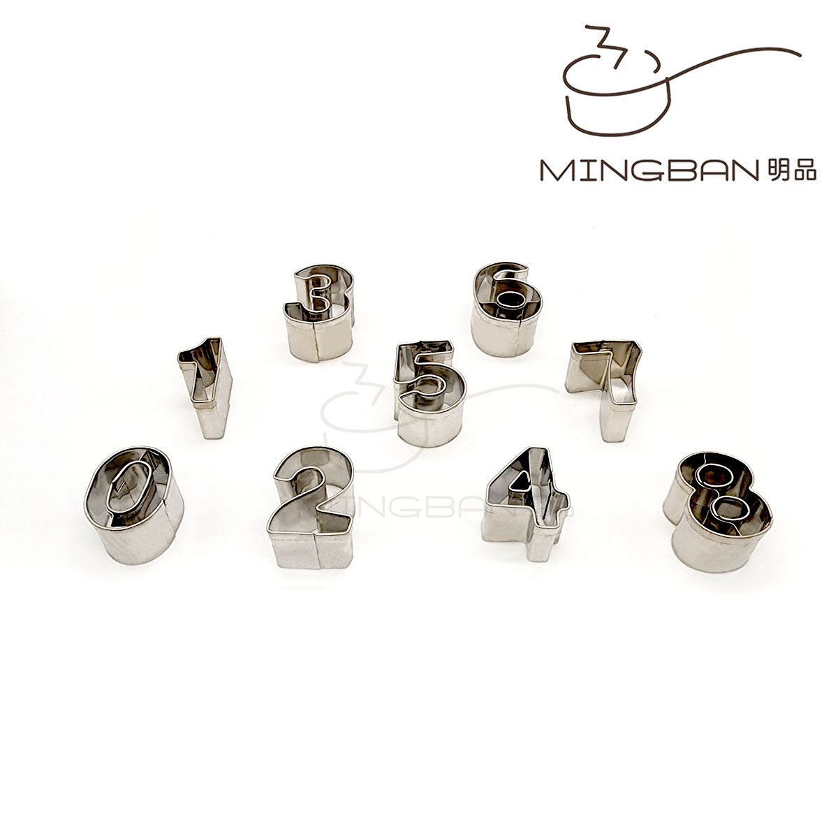 0-8 number stainless steel cookie mold