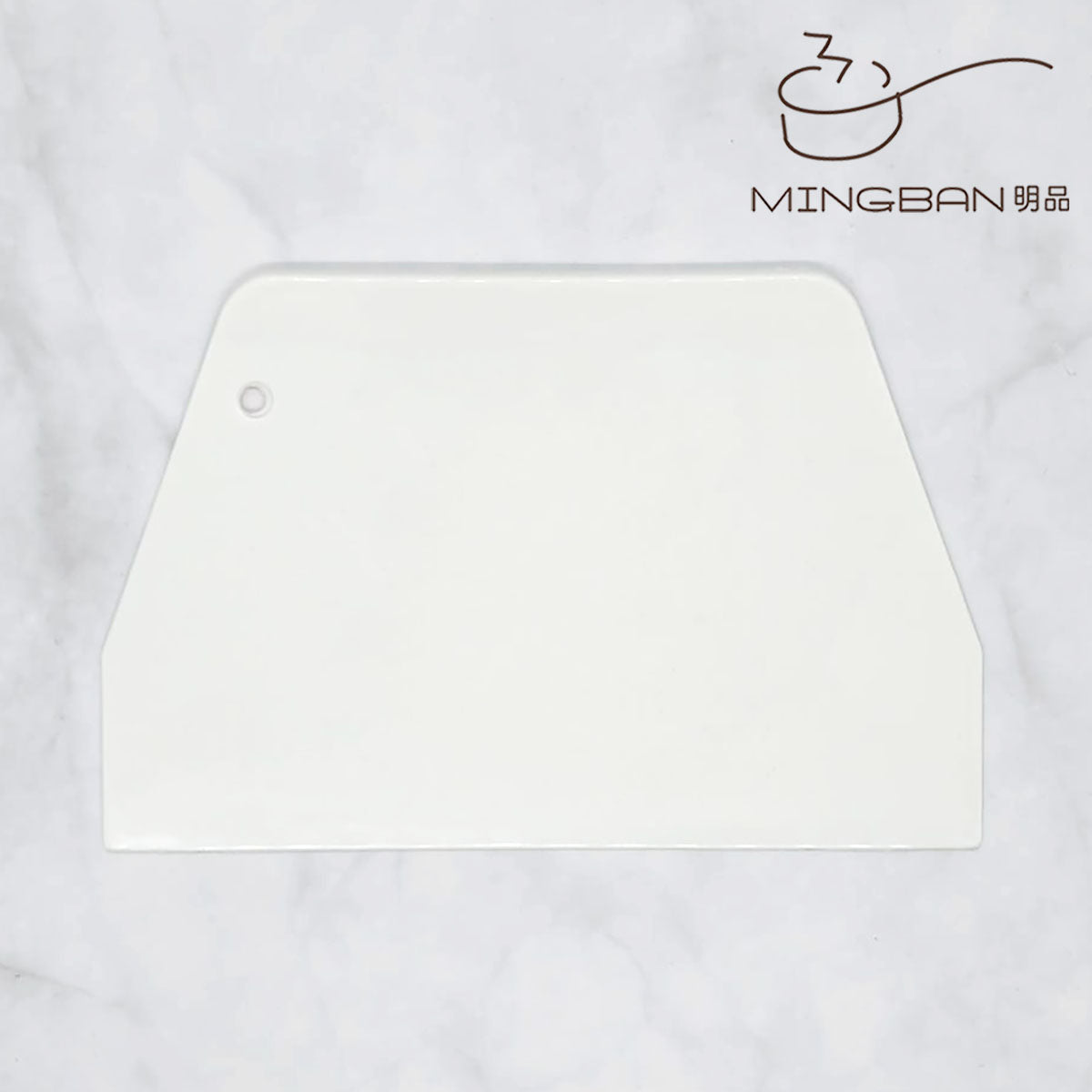 Large Trapezoid Cream Scraper (White)
