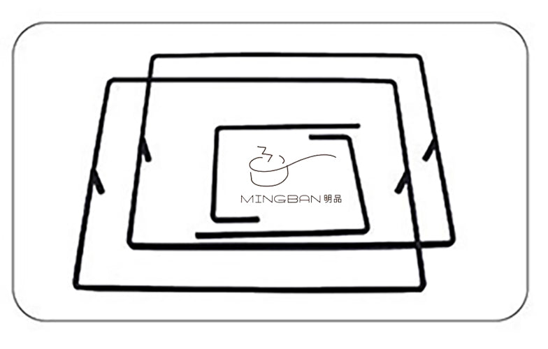 兩層鐵架連兩個PP仿藤編織麵包籃 (一套)