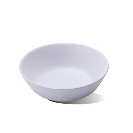 5.5" rock pattern round bowl (white)