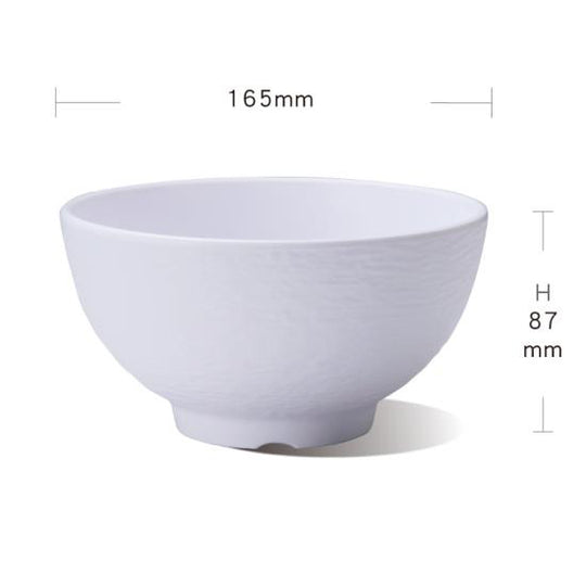 Rock pattern small bowl (white)