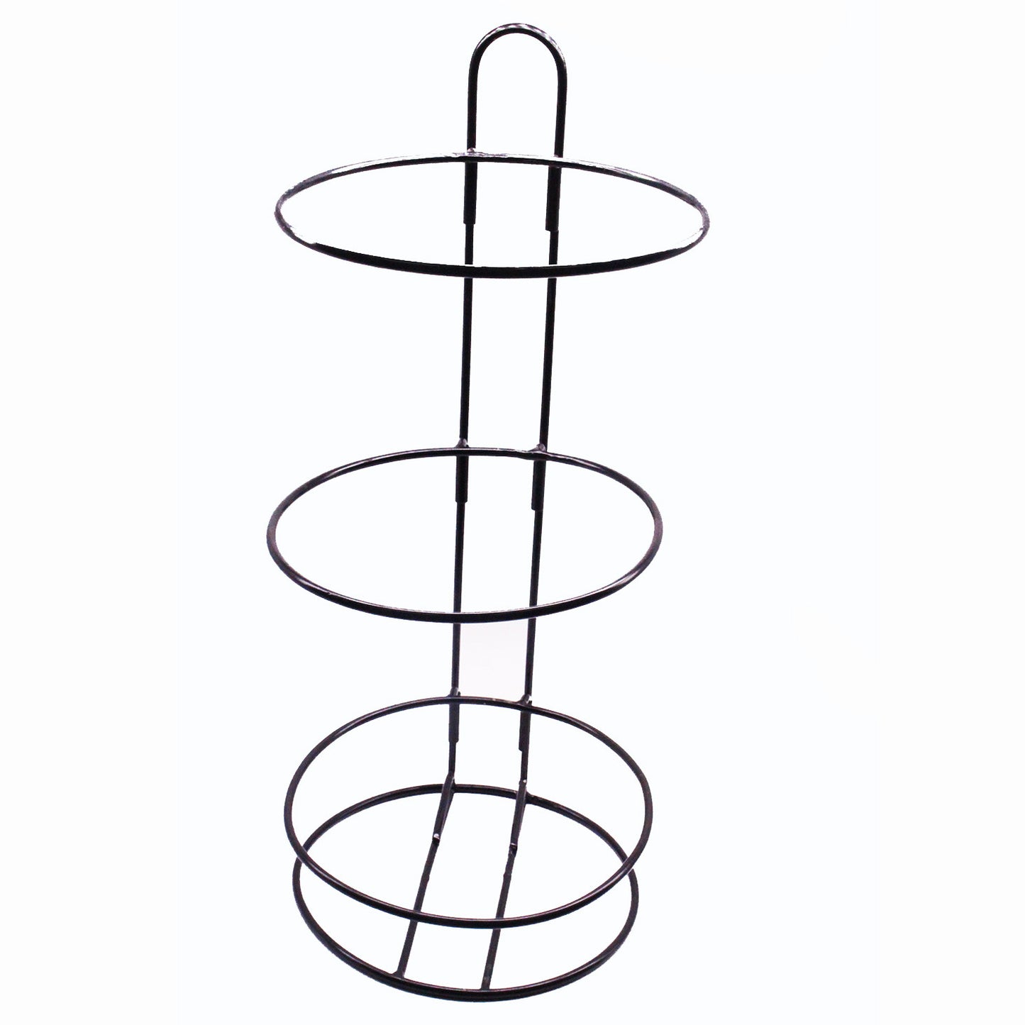 三層麵包籃鐵架 (放置PP仿藤編織圓形籃子)