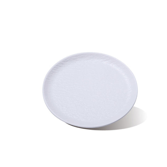8" rock pattern bone plate (white)