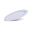 Rock pattern oval plate (white)