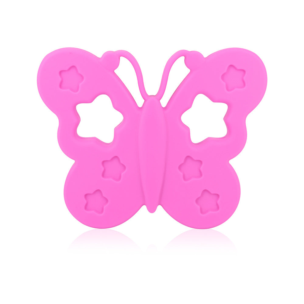Baby soothing molar teether silicone massage teether-Butterfly