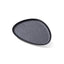 Rock pattern triangular plate (black)