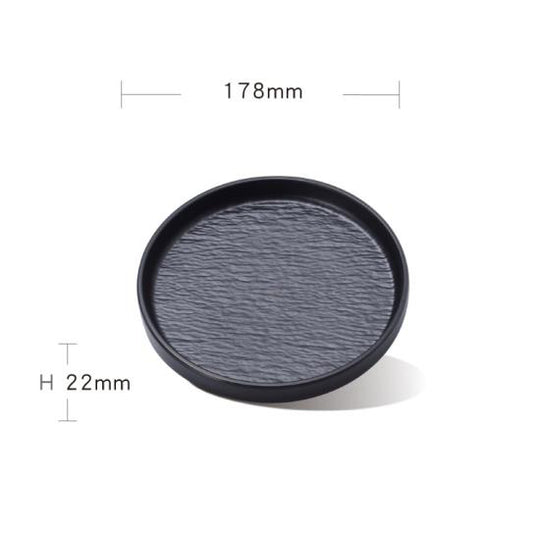 Rock pattern straight disc (black)