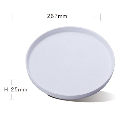 7"/9"/10.5" Iwate Stone Pattern Straight Plate (White)