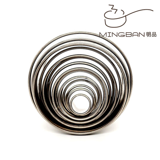 H3cm Round Stainless Steel Cookie Mould (Straight Edge)