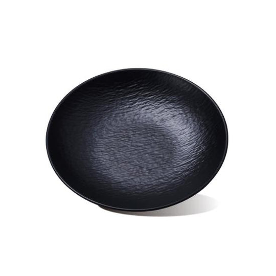 10" deep stone plate (black)