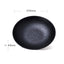 10" deep stone plate (black)