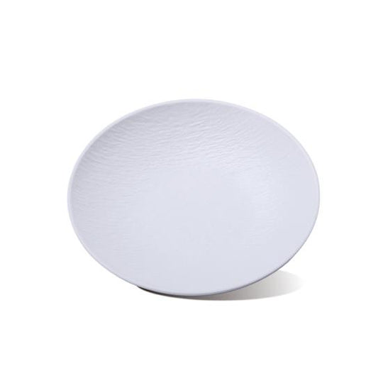 10" deep stone plate (white)