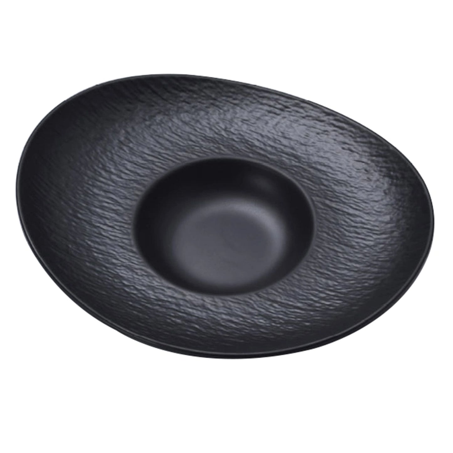 10" Iwate Stone Pattern Hat Plate (Black)