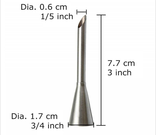 Stainless steel spout (for bubble wrap only)