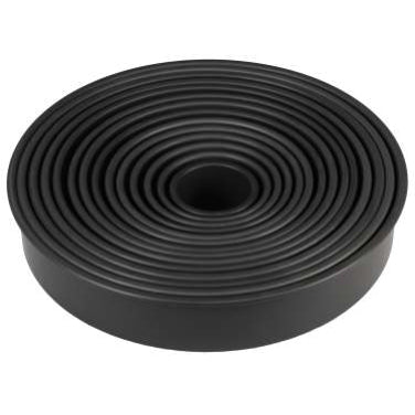 3-inch tall round cake mold (solid base/hard film)