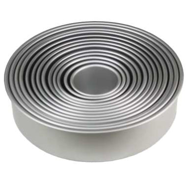 4-inch tall round cake mold (solid base/anode)
