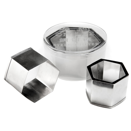 HEXAGONAL SHAPE STAINLESS STEEL CUTTER (PACK OF 6PCS)