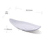 磐石紋舟型盤 (白色)