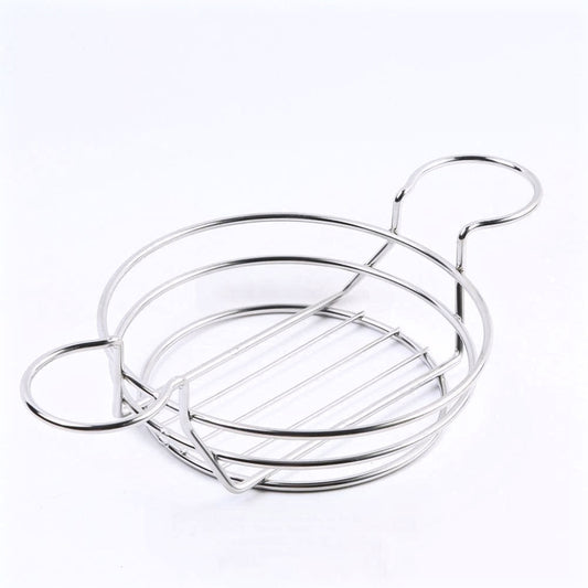 Round Shape Fry Basket with Two Sauce Cups